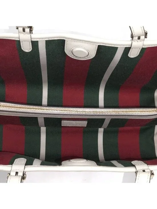 Gucci 2-Way Bag GG Emblem Leather Beige - Picture 8 of 10